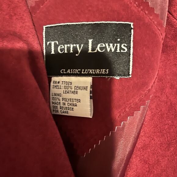 Y2K Suede Leather Minimalist Luxury Coachella Western Jacket Womens Size 2X Boho - Picture 6 of 6